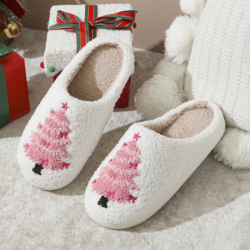 Chaussons de Noël moelleux pou - Women Shoes Winter avis et prix