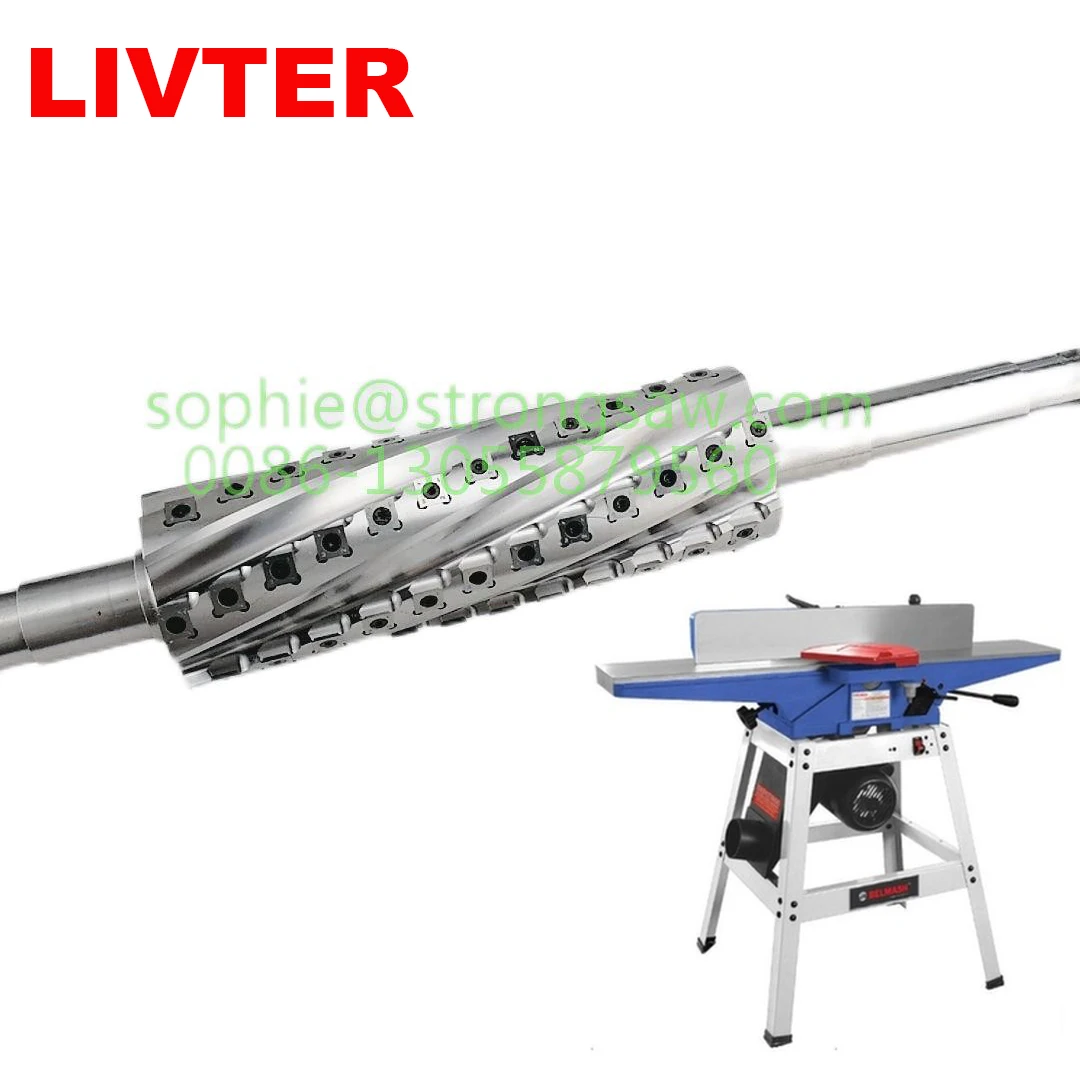 LIVTER Shelix CutterHead for Corvette 106, belmash j150 JET 12'' Planer, JPT-310 Jointer Planer Shaft, Корвет 104，DW1150,2012NB