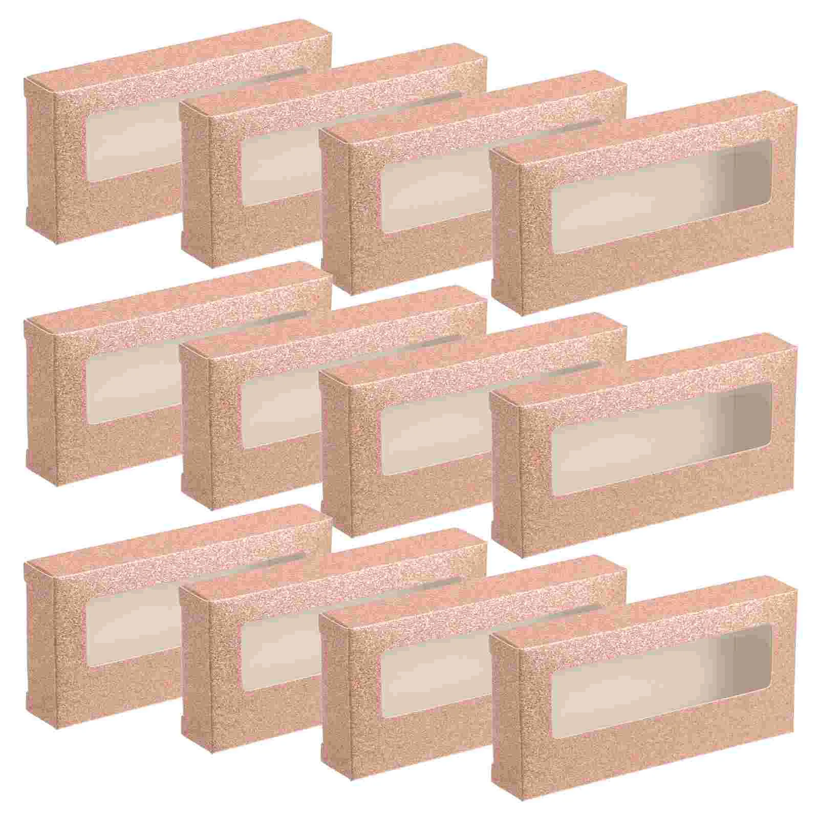 20 Pcs Eyelash Box Container Nail Display Fake Eyelashes False 112x54cm Glitter Paper Containers