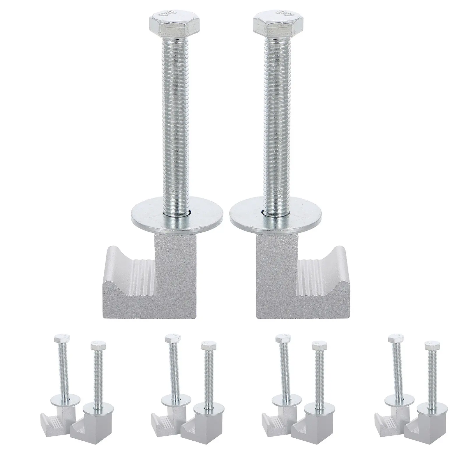 

10 шт. алюминиевых крепежных зажимов для крепления инструментов на кузов грузовика, серебристые, сверхмощные, аксессуары для пикапов