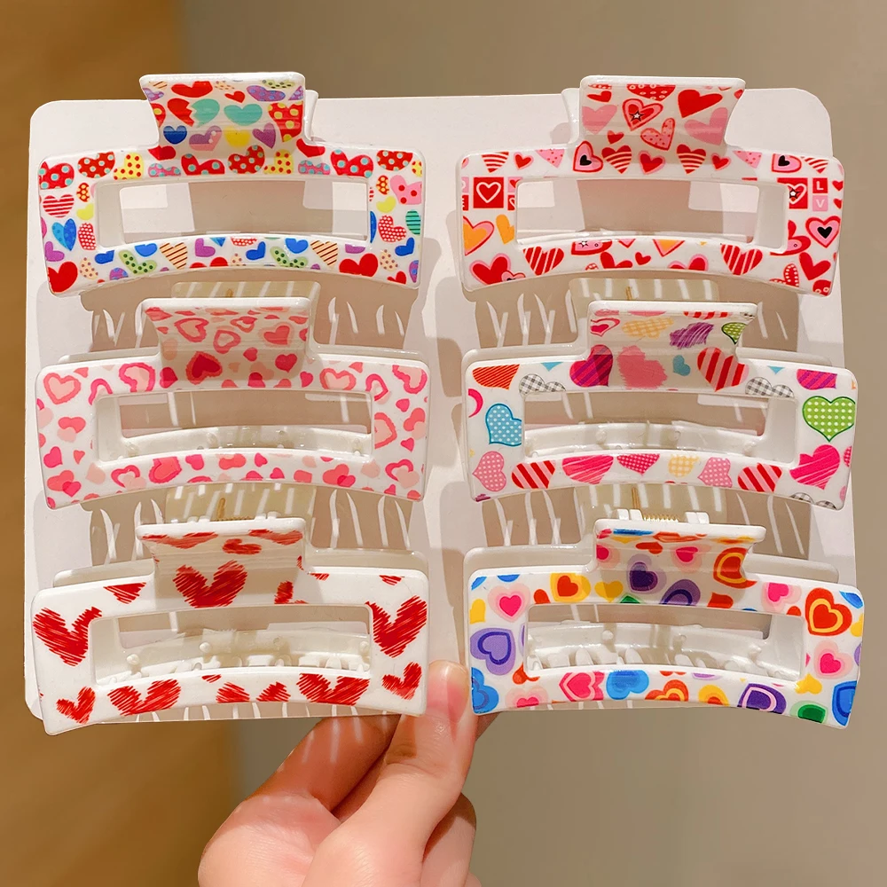 

3/6PCS Colorful Hair Clips - Various Patterns for Daily Wear, Photo Props & Gifts