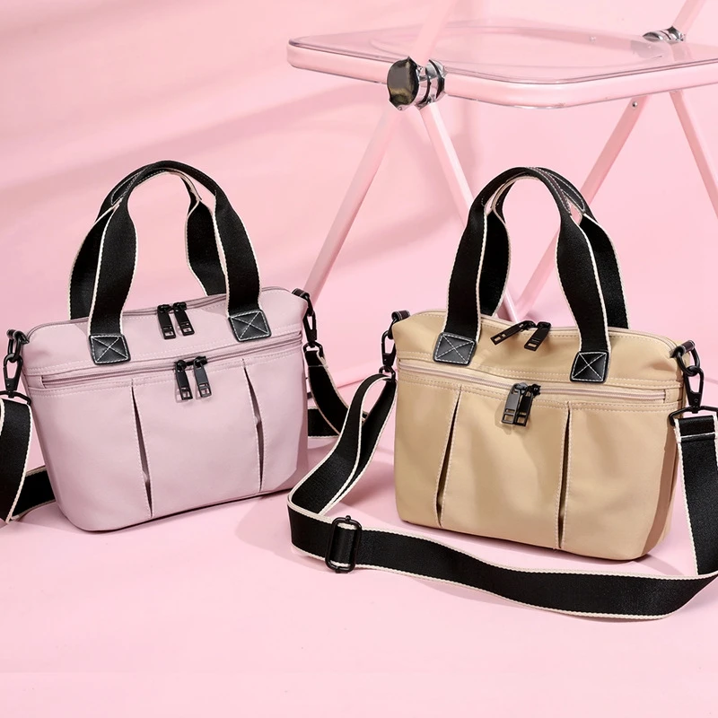 BYMONDY 2024 New Nylon Women Handbags Ladies Large Tote Bag High Quality Side Shoulder Bags Femininas Fashion Crossbody Packs