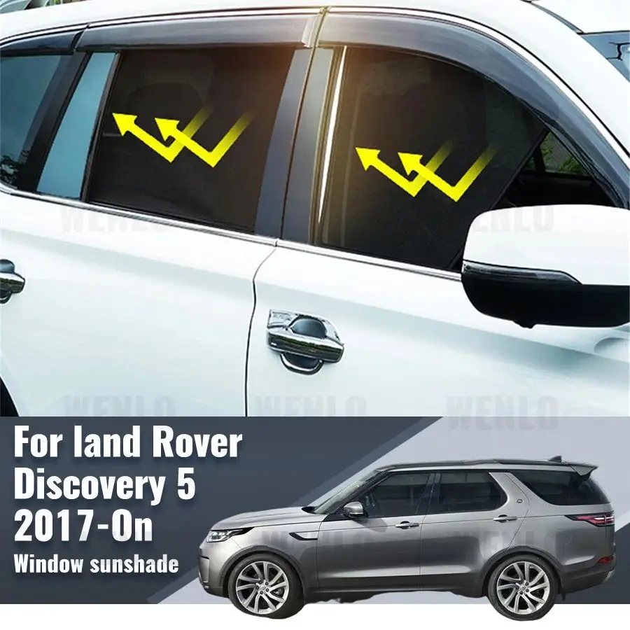 For Land Rover Discovery 5 L462 2018-2024 Rear Side Window Sun Shade Car Sunshade Magnetic Front Windshield Mesh Curtain