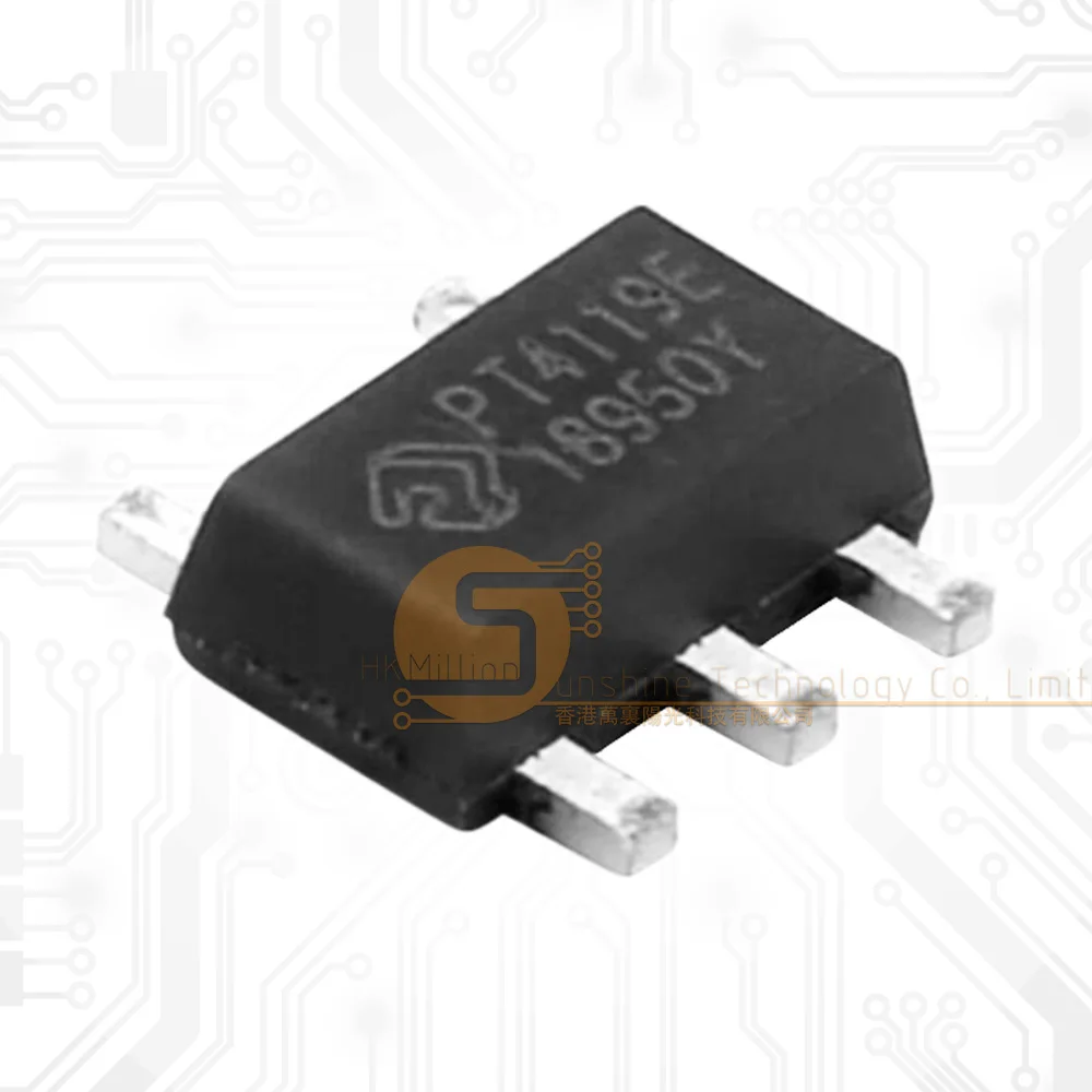 50pcs PT4119EE89E SOT-89-5 DC-DC Original and Brand New