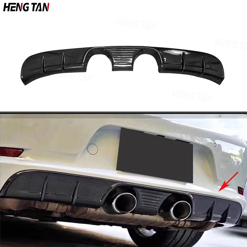 

For Porsche Carrera 911 991.2 2015-2018 Carbon Fiber Car Rear Bumper Lip Diffuser Spoiler Parts Upgrade Body kit