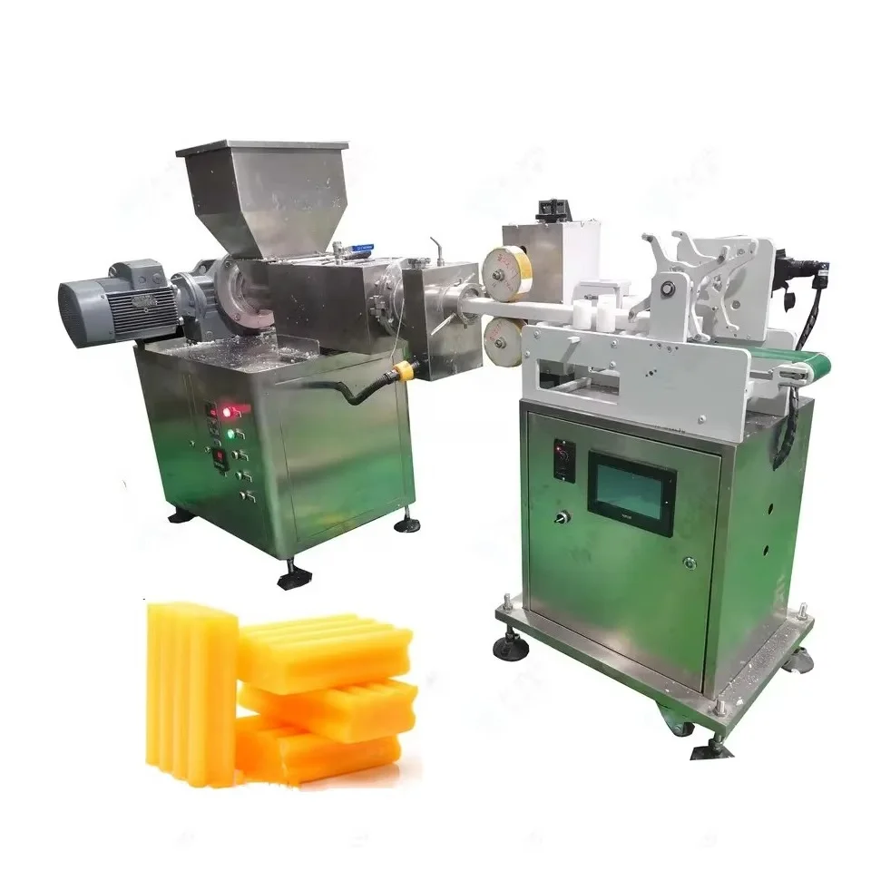 Customized Automatic Bar Soap Making Machine Industrial Toilet Laundry Soap Extruder Cutting Stamping Manufacturing Equipment