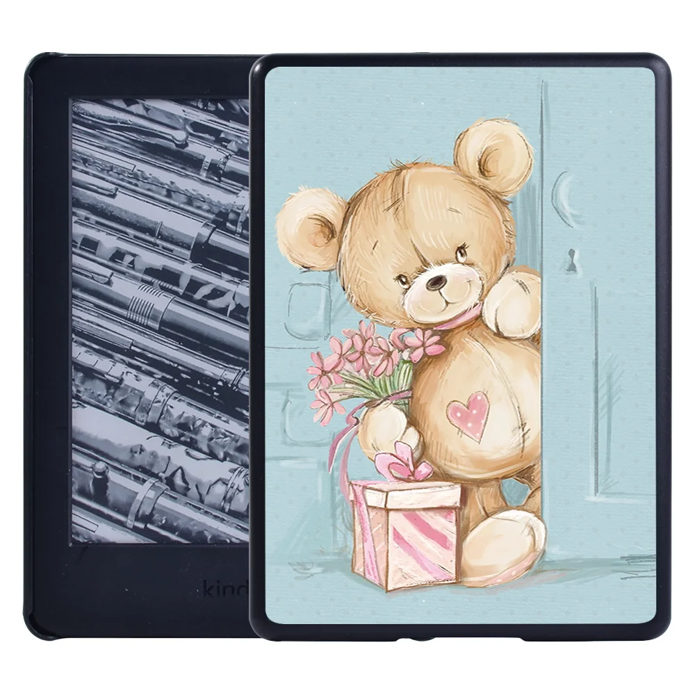 Casing untuk Kindle 10th 2019 /Kindle 8th 2016 Motif Kartun Penutup Tempurung Tablet untuk Paperwhite 1 5th/ 2 6th/ 3 7th/ 4 10th