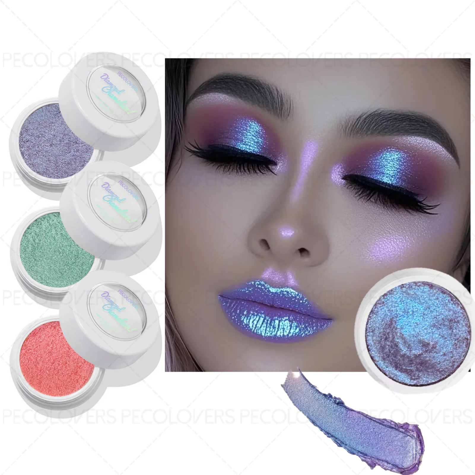 Chameleon Glitter Eyeshadow Powder - 1PC, Glowing Pearly Shimmer, Simple to Use, Lazy Eye Look, Christmas Gift Idea