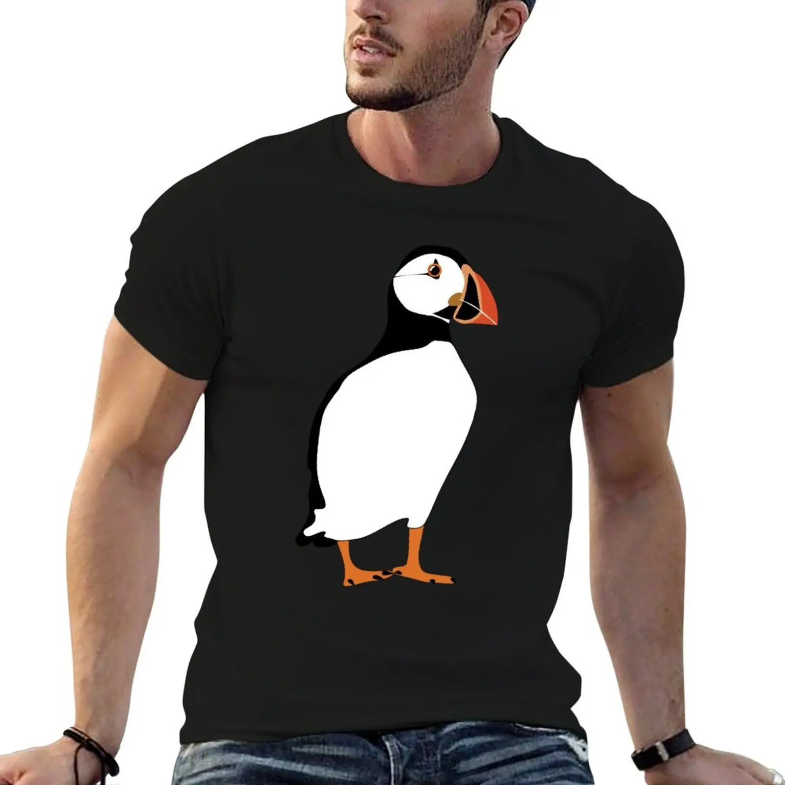 

Puffin T-Shirt man t shirts high quality luxury brand cotton t shirts man 100% T-Shirt