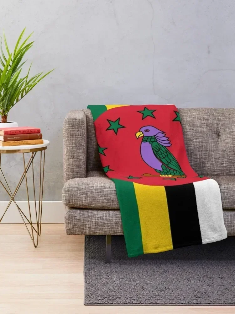 Flag of Dominica Throw Blanket Sofa Throw christmas gifts For Baby Blankets