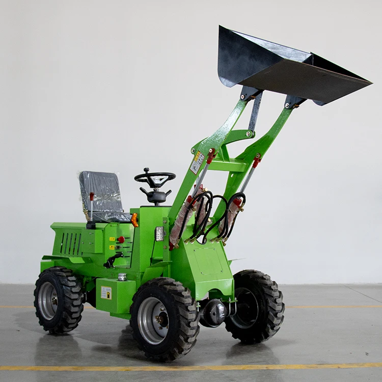 Cheap 4x4 Mini Bucket Shovel Machine Small Mini Compact Garden Articulated Electric Wheel Loader