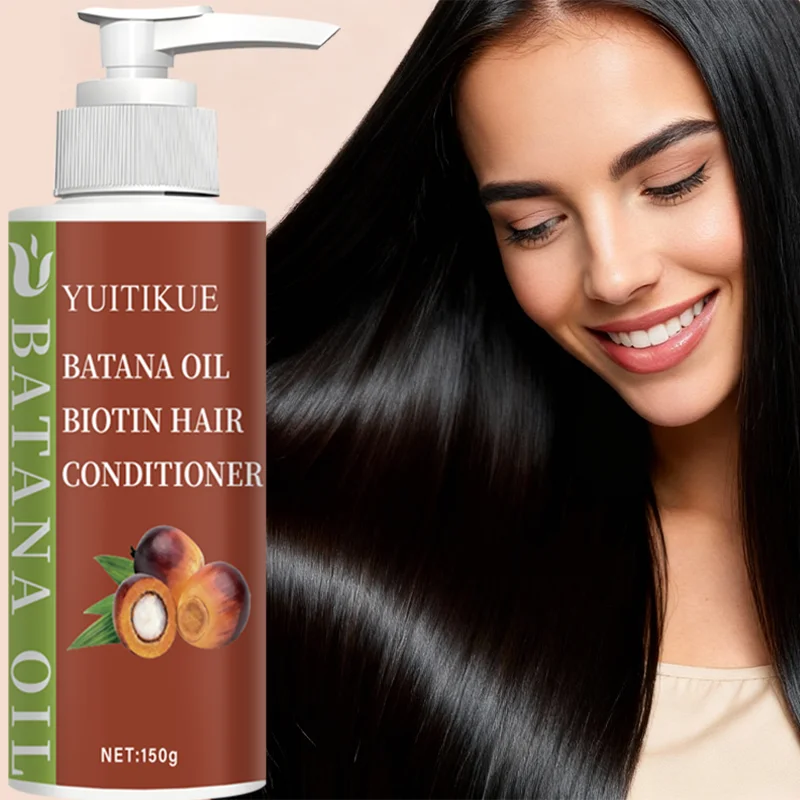 

Batana Oil Biotin Conditioner 150g - Repair Damaged Hair, Anti Frizz Formula, Heat Protection, Smooth & Shiny Hair