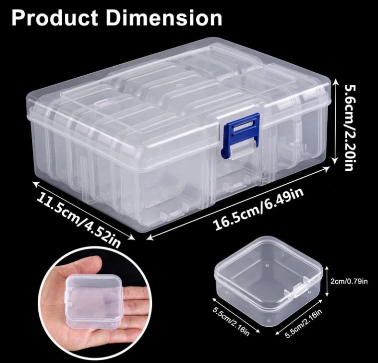 

Transparent Jewelry Storage Box for Nano Beads Diamond Beads - Organizer Perfect for Nail Art Accessories And Jewelry