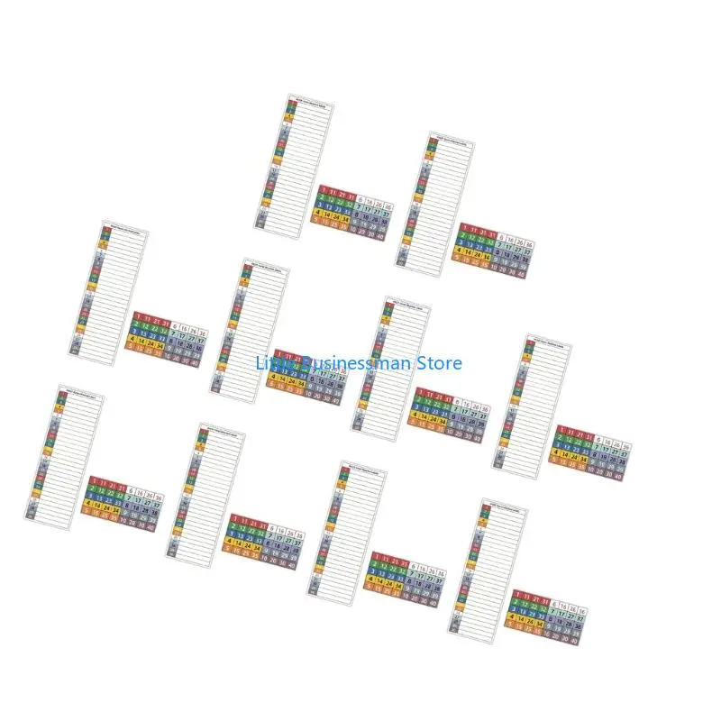 10Pcs Wasserdichte PVC Elektrische Panel Etiketten Farbcodierung Klebstoff Schalttafel Etiketten Aufkleber Für Leistungsschalter – Detail 8