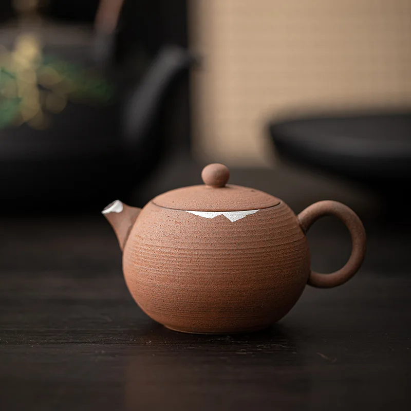 Stoneware Teapot Kung Fu Teapot Kettle Single-ball Filtration Tea Infusion Tea Making Utensils Teaware Tea Making Tools