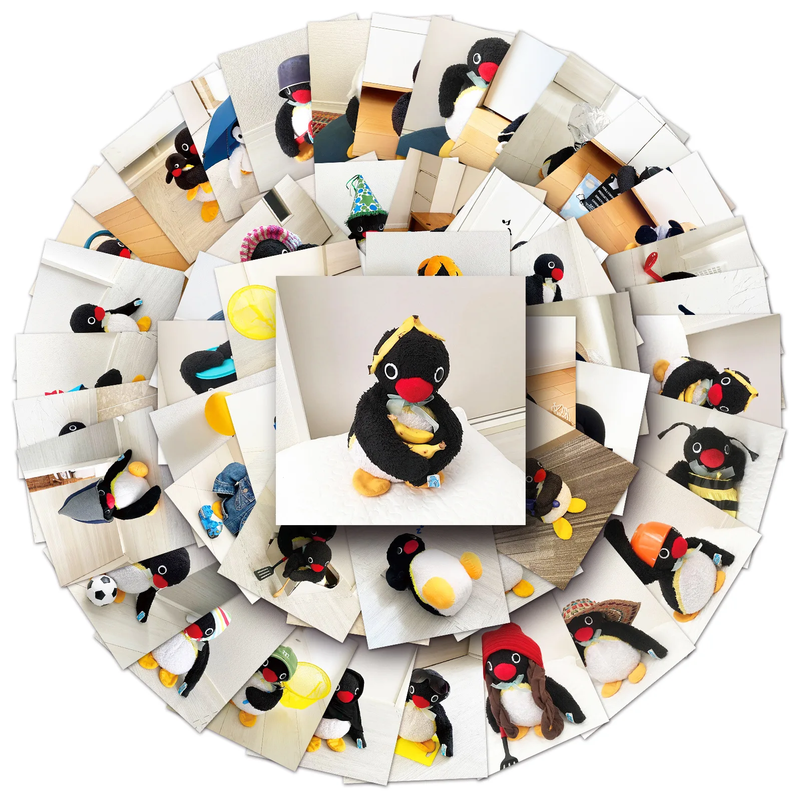 10/30/54 pçs bonito pinguim adesivos kawaii pinguim dos desenhos animados adesivo animal meme decalques bagagem portátil telefone guitarra bicicleta skate