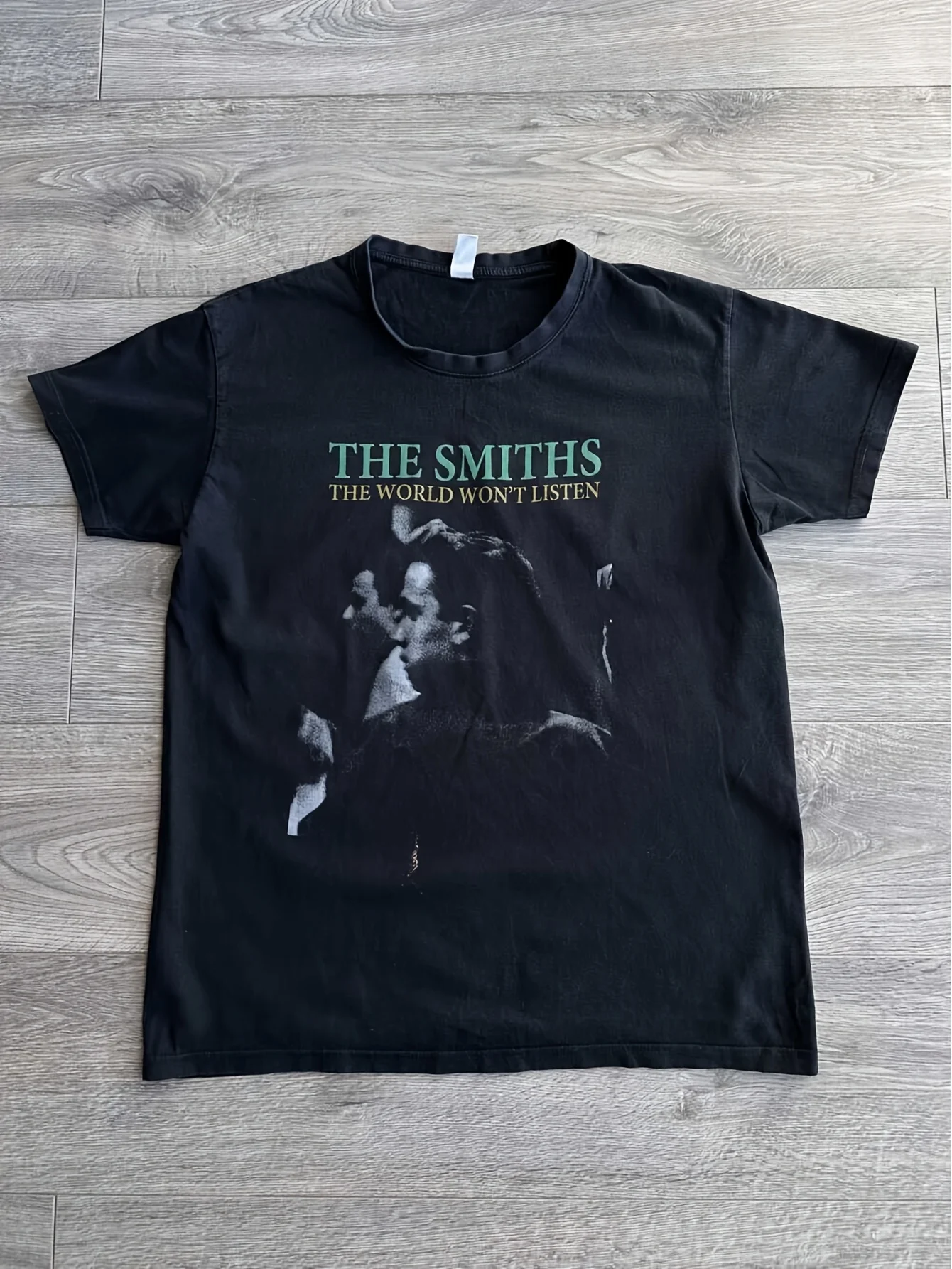Винтажная черная хлопковая футболка The Smiths с коротким рукавом, все размеры S-345XL HRU19, футболки большого размера, футболка для пар, кавайная одежда Винтажная черная хлопковая футболка The Smiths с коротким рукавом, все размеры S-345XL HRU19, футболки большого размера, футболка для пар, кавайная одежда
