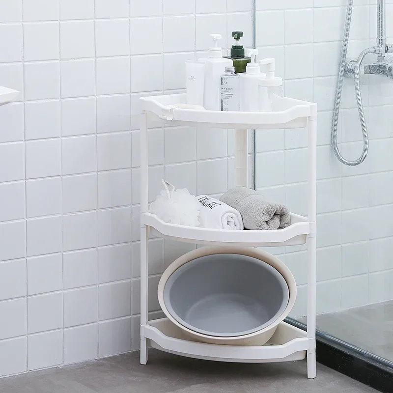 yesMulti-Layer Corner Storage Rack - Bathroom Countertop/Washbasin/Cosmetics & Kitchen Organizer (ZP8071158)