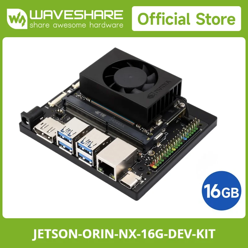 

Waveshare Jetson Orin NX AI Development Kit For Embedded And Edge Systems Options For 8GB/16GB Memory Jetson Orin NX Module