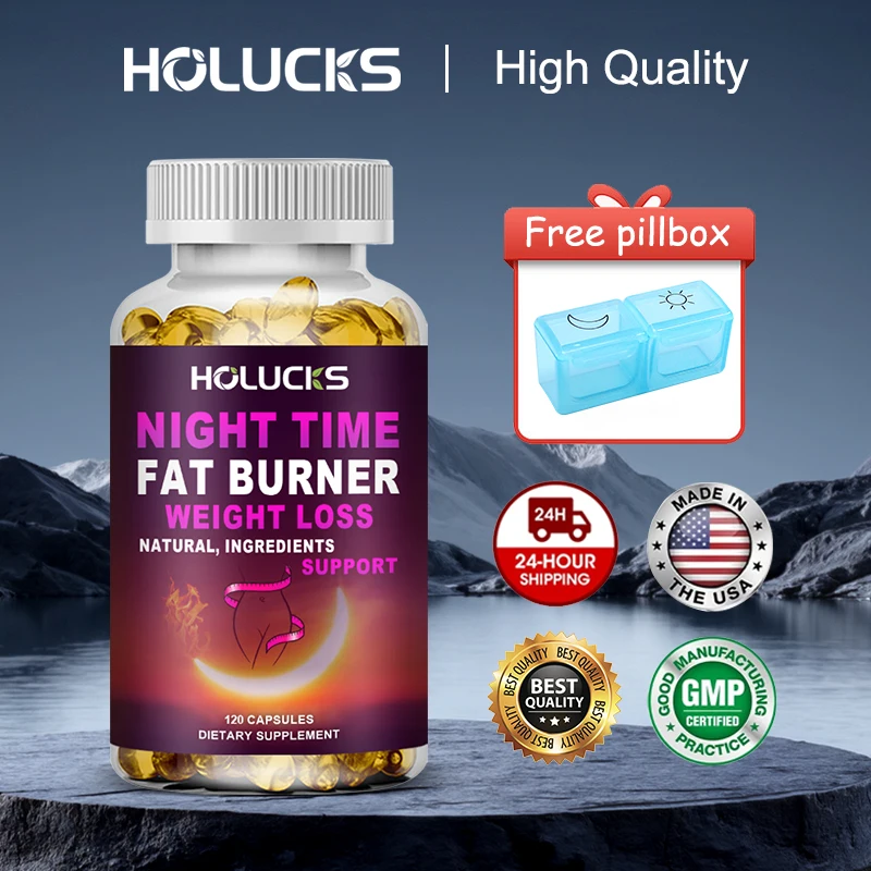 

Extra Strength Night Time Fat Burner Capsules, Support Cortisol Control, Energy & Morning Metabolism, Promotes Deep Sleep, Vegan