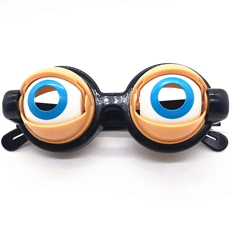 Hot selling crazy eye toys with unique creativity, funny props, glasses, pull wires that blink, children's funny glasses