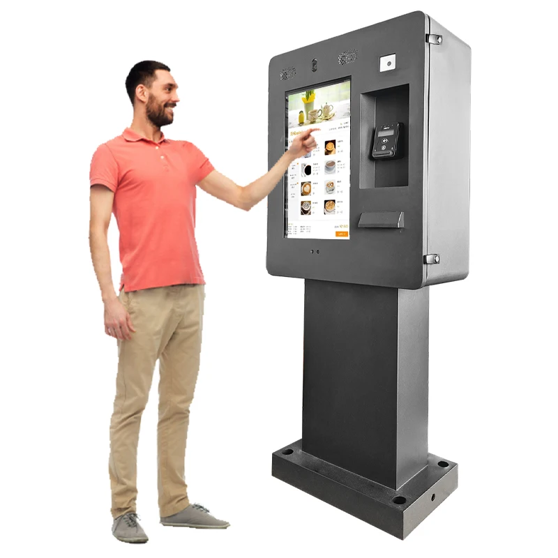

22-Inch IP65 Waterproof Outdoor POS Terminal Car Wash Payment Touch Screen Self Ordering Drive Restaurant Machine Inbuilt Camera
