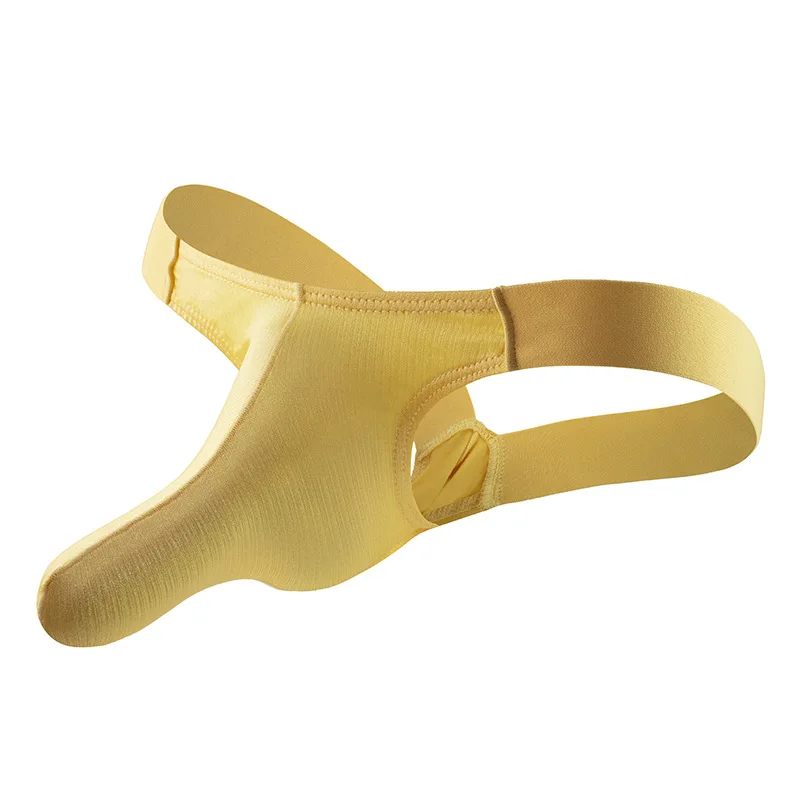 Mannen Ardennen Verbeteren Ondergoed V Terug Thong Lift Bil Olifant Trunk Pouch Dual Cockring Sexy BDSM Erotische Mannelijke Lingerie