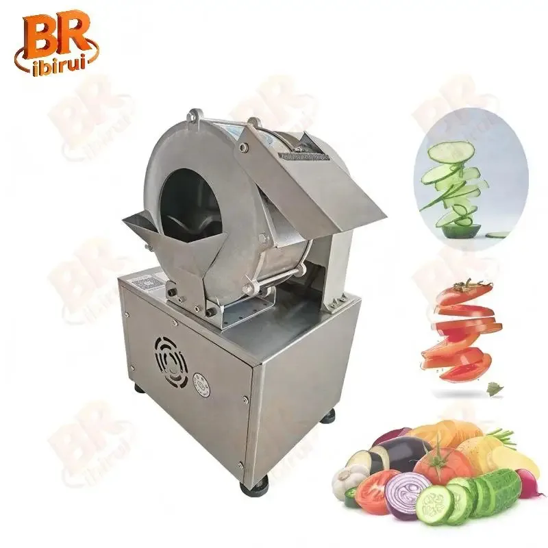 

Multifunction Steel Kitchen Cutting Fried Slicer 220V Crusher Electric Manual Hotel Eco-Friendly Fruit Vegetable Chopper
