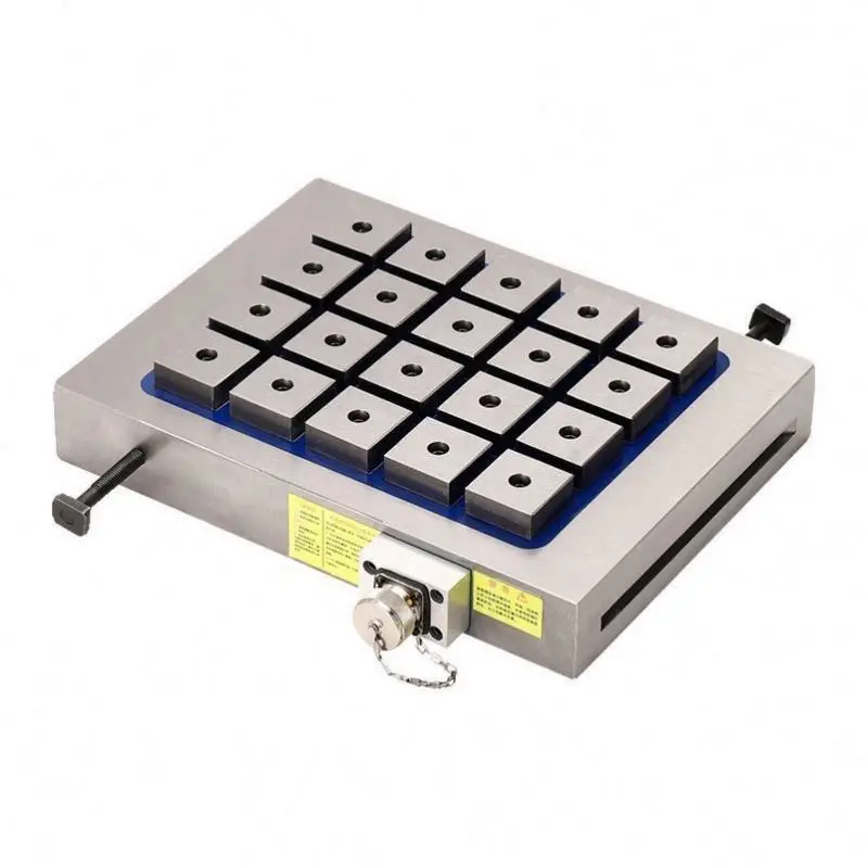Super powerful electronically controlled permanent magnet chuck table for numerical control machining centers