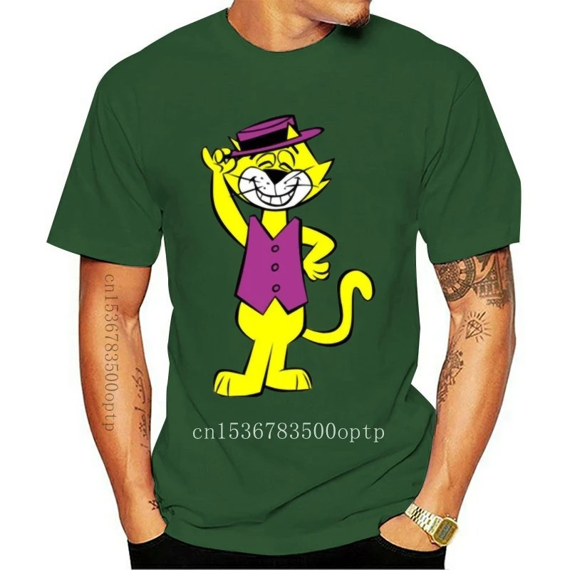 New Top Cat Classic Cartoon Retro Vintage T-Shirt Grey Don Gato Hanna Barbera 2021 Unisex Funny Tops Tee Shirt