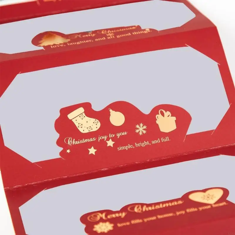 مغلف بطاقة هدايا عيد الميلاد النقدية 6 فتحات لتبادل هدايا المهرجان KXRE #5