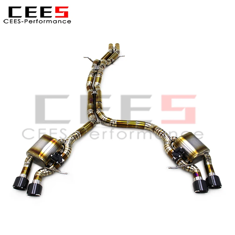 

cees Exhaust Pipes for Porsche Macan 3.0T 2014-2023 Racing Catback Muffler Valvetronic with Remote Control System