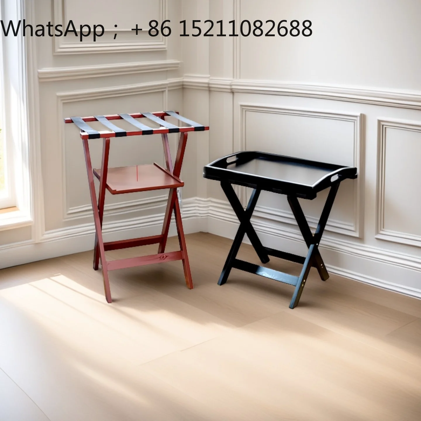 LLY kitchen rack floor-to-ceiling restaurant food delivery tray rack multi-layer storage removable folding rack solid wood