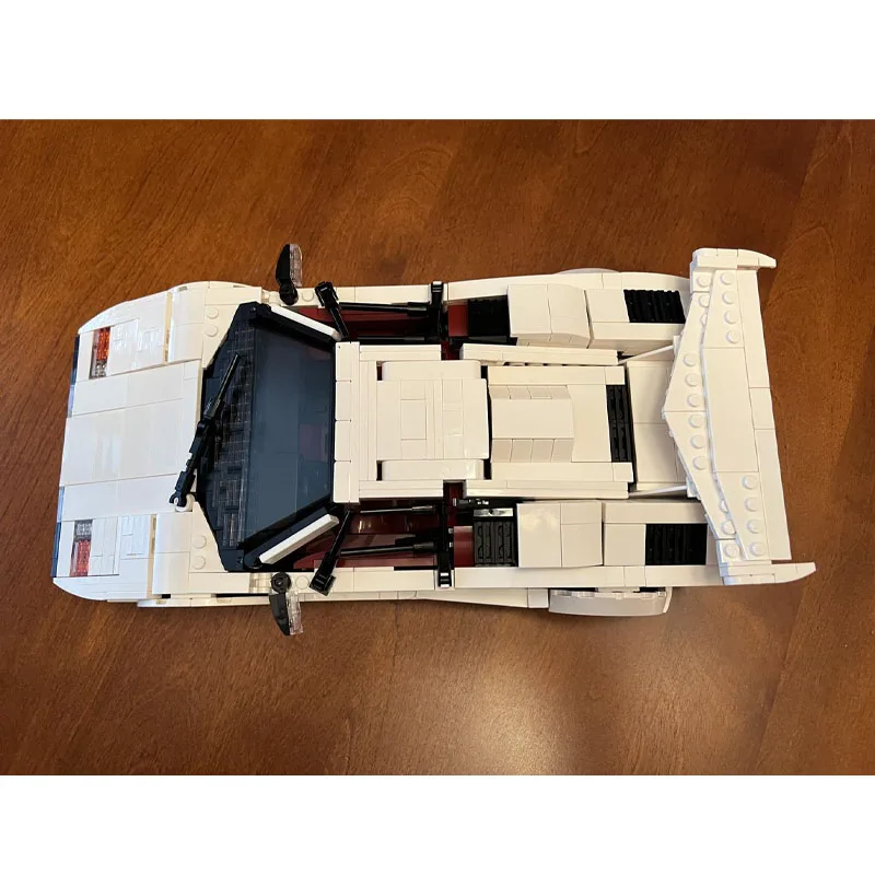 

MOC-133279 White New Double Door Supercar Racing Brick Model 1416 PartsMOC Creative Boys Kids Birthday Building Blocks Toy Gift