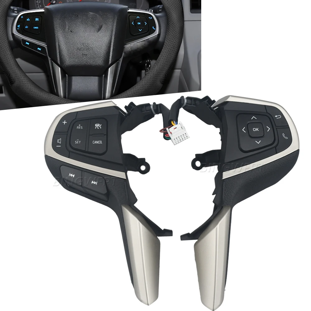 Upgrades Cruise Control For Toyota Hiace 2019-2024 Accessories High Configuration of Multi-function Steering Wheel Switch