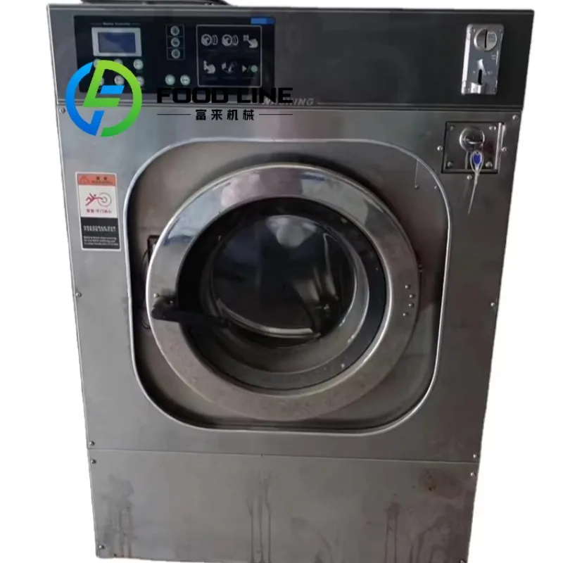 Vollautomatische kommerzielle Waschmaschine, Waschmaschine, Extraktor, münzbetriebene Wäschewaschmaschine für selbstgebaute Wäsche