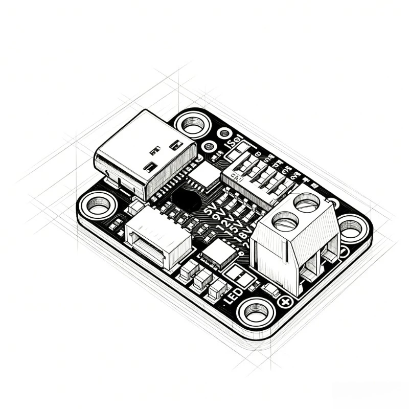 5991 USB Type C Power Delivery Dummy - I2C or Switchable - HUSB238 - STEMMA QT / Qwiic