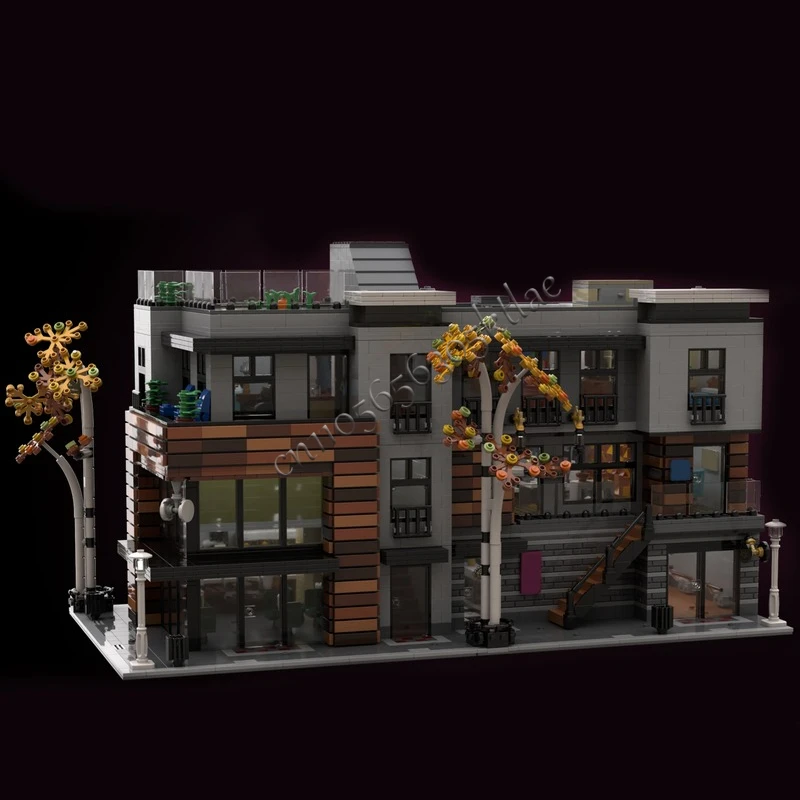 5653 PCS MOC City Street Views Modulari Downtown Lofts Building Blocks Assemblaggio educativo Giocattolo per bambini Regali di Natale a sorpresa