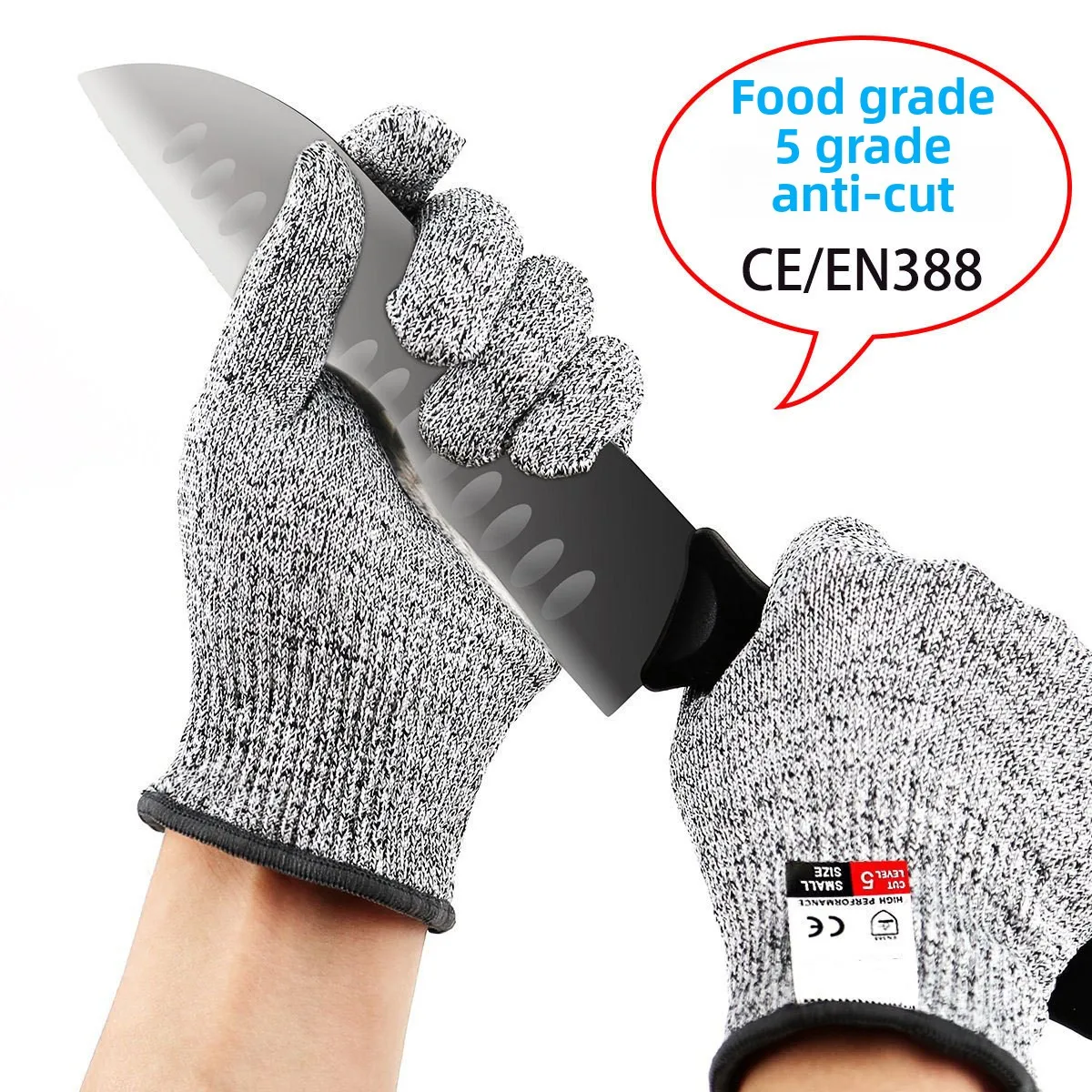 Grade 5 Cut-proof Gloves Food-grade Kitchen Protection Cut-proof Slaughter Gardening Fishing Woodworking Gloves