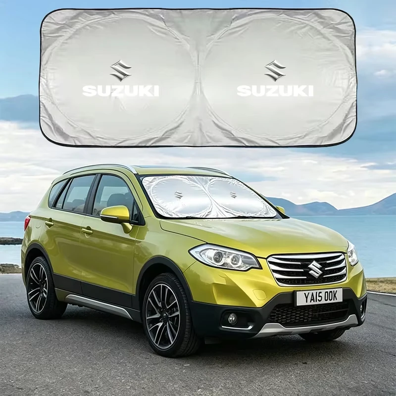 

Foldable Car Windshield Sunshade UV Block Heat Shield For Suzuki Swift Jimny Vitara Grand Vitara Baleno Fronx Wheel Center Cap