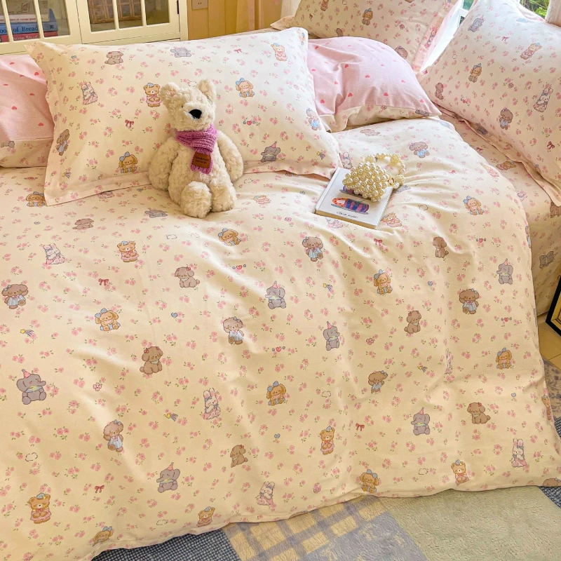 2026 جديد جميع القطن الهواء النسيج المطبوعة غطاء لحاف واحد الجلد ودية وتنفس الكرتون غطاء لحاف 160X210 #3