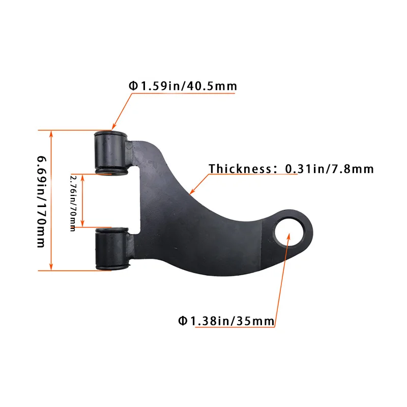 Golf Cart control arm delta A-plate suitable for excar golf car rocker arm swing arm triangle plate lower arm oscillate pendulum