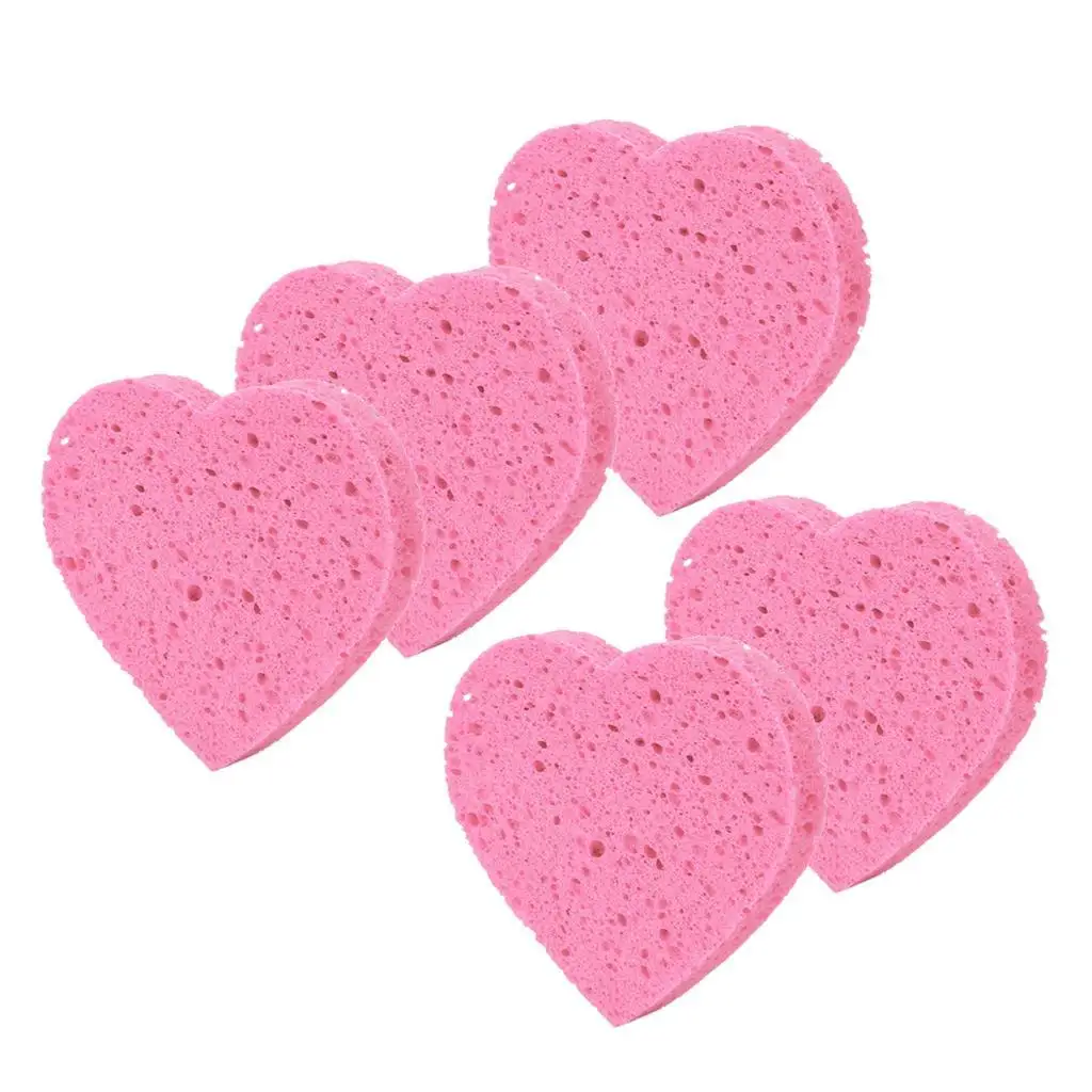5pcs Compressed Facial Sponge Cellulose Cleansing Sponges Reusable Cosmetics Makeup Remover Pads for Neck Body