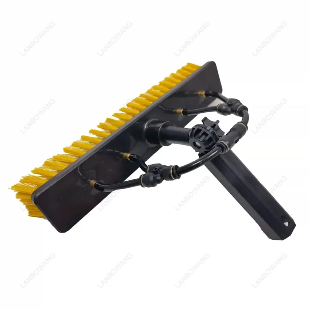 Solar Panel Window Water Fed Sill Brush,All Boar Hair Pencil Jet Euro Thread For Telescopic Pole Outdoor Cleaning Work
