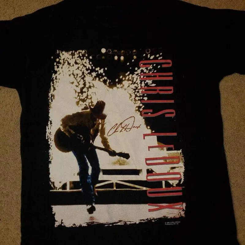 

Vintage Western Underground Chris LeDoux T Shirt Black S 234XL NE535
