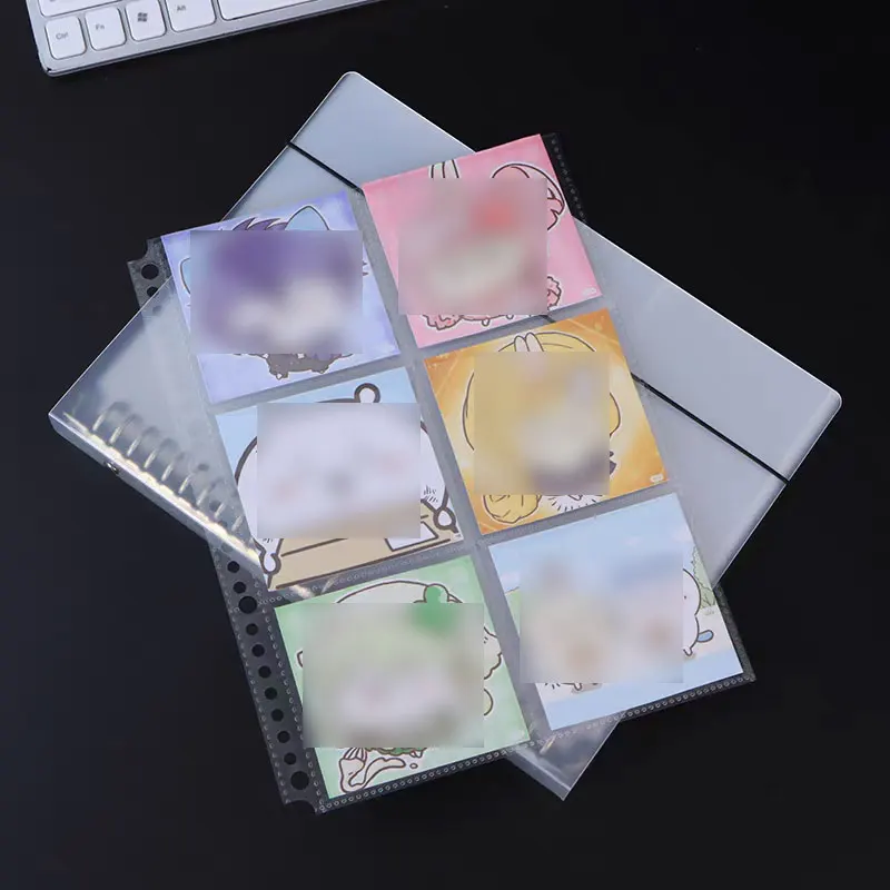 10pcs B5 26/9Holes Plastic Punched File Folders Documents Sleeves Thickend Loose Leaf Sheet Protectors Inner Page Collecting