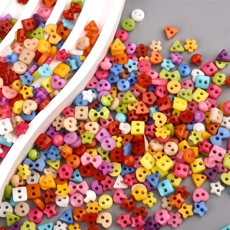 5-7mm Mini Buttons Resin Button For Doll Clothes Button Handmade Garment Sewing DIY Craft Needlework Accessories