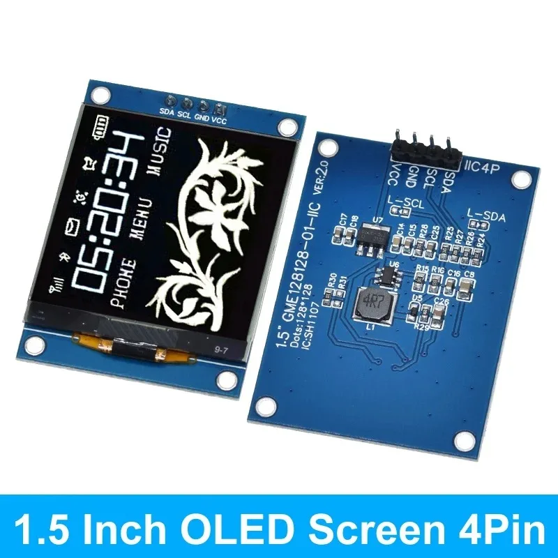 NEW 1.5 Inch 128x128 OLED Shield Screen Module High quality Product For Raspberry Pi For STM32 For Arduino