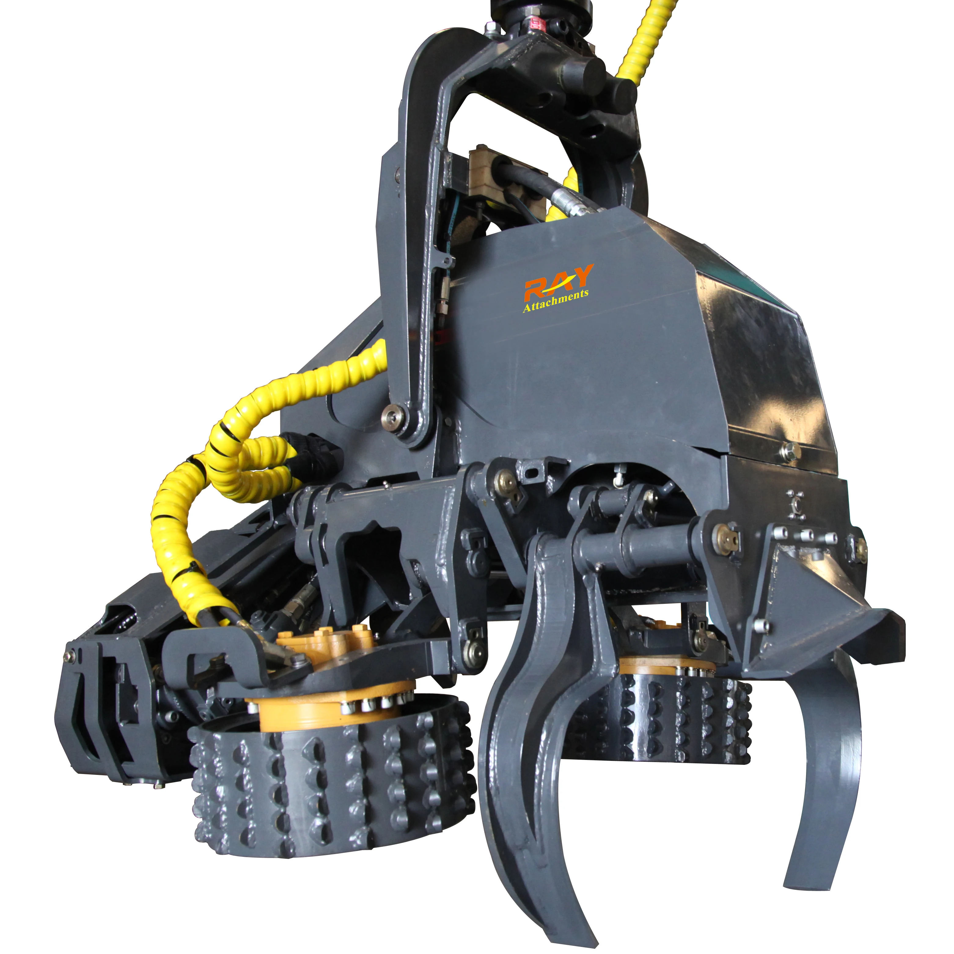 Macchina da taglio per alberi con attrezzatura per l'appannamento 2025 per escavatore da 8-28 tonnellate, rimorchio per tronchi, macchine forestali, raccoglitrice per alberi