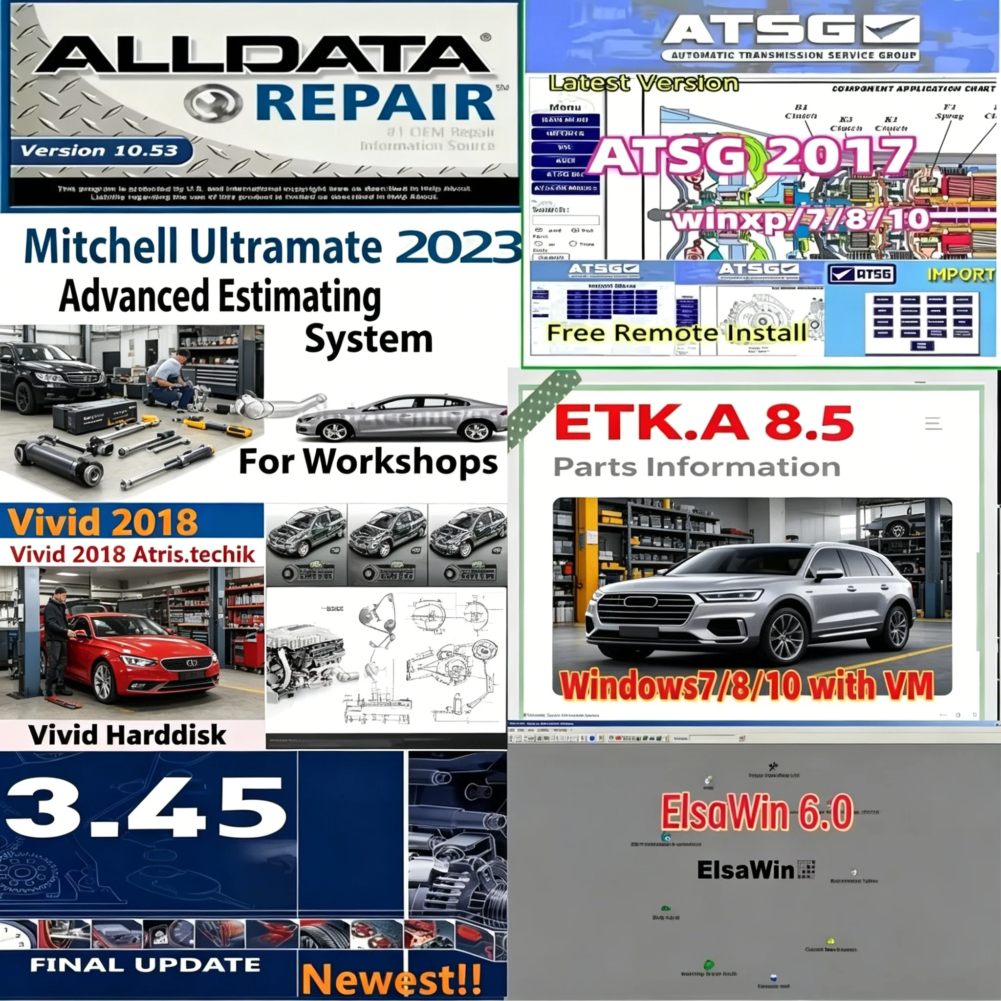 

2026 7 in 1 VIVID HAYNES PRO 2018.1 Alldata 10.53 Autodata 3.45 Mitchell Ultramate 2023 elsawin 6.0 etka 8.5 Atsg 2017 software